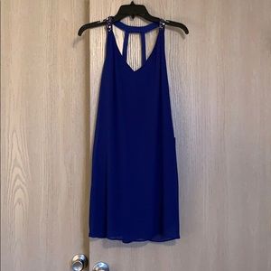 Royal blue cocktail dress